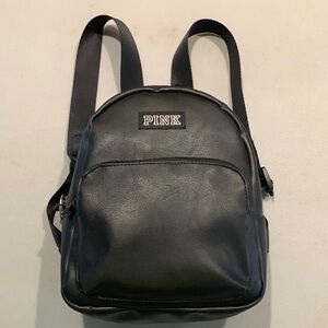 PINK Black mini backpack